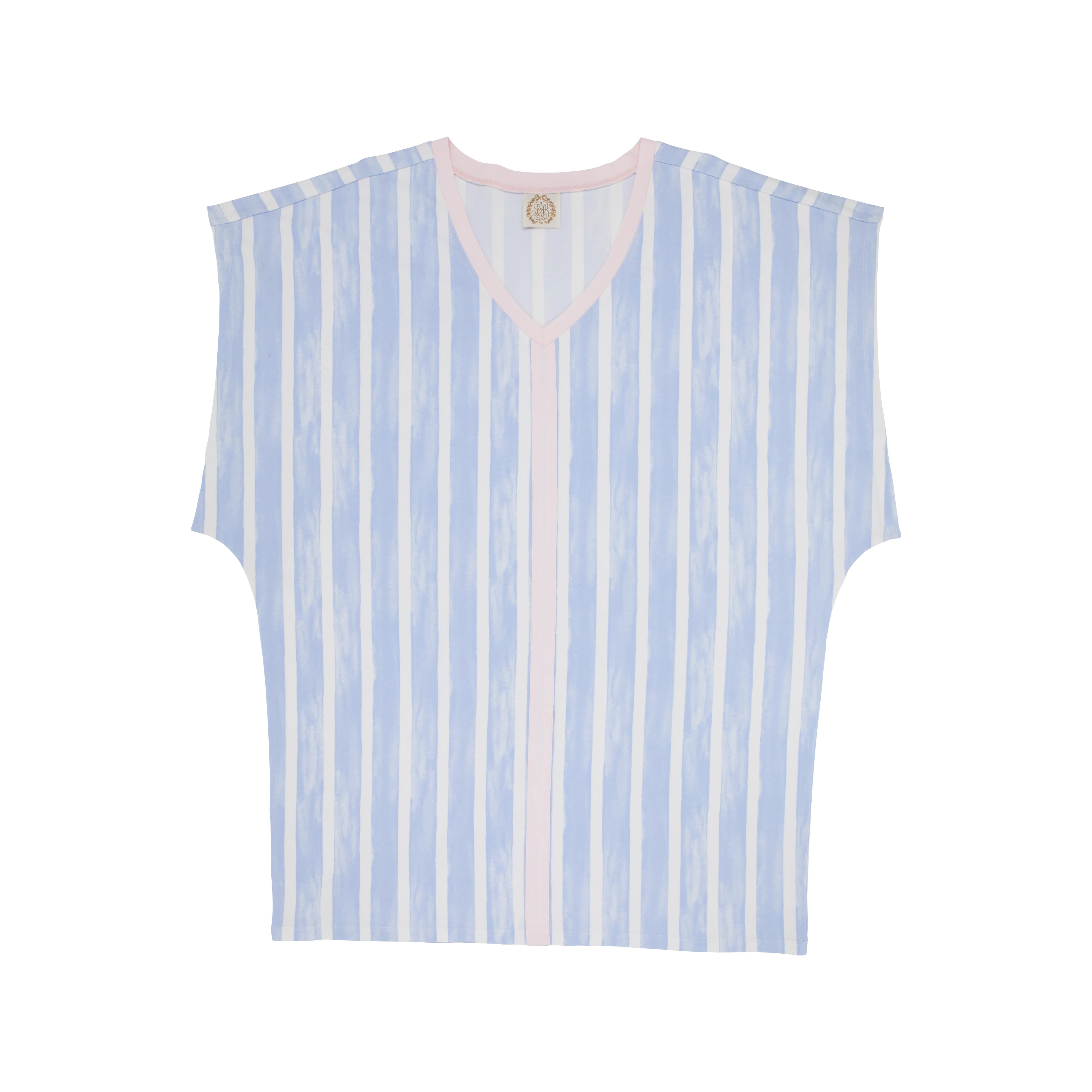 Colada Cover Up (Women's) - Sea Wall Stripe with Palm Beach Pink | The Beaufort Bonnet Company