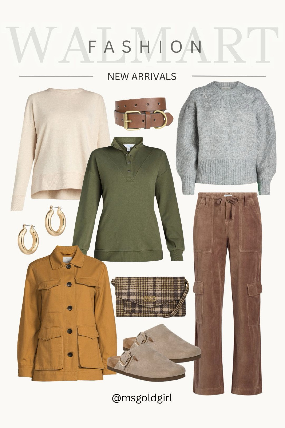 Walmart fashion new arrivals! These corduroy cargo pants and crewneck sweater are perfect for a casual everyday look  

#LTKSeasonal #LTKStyleTip #LTKBeauty