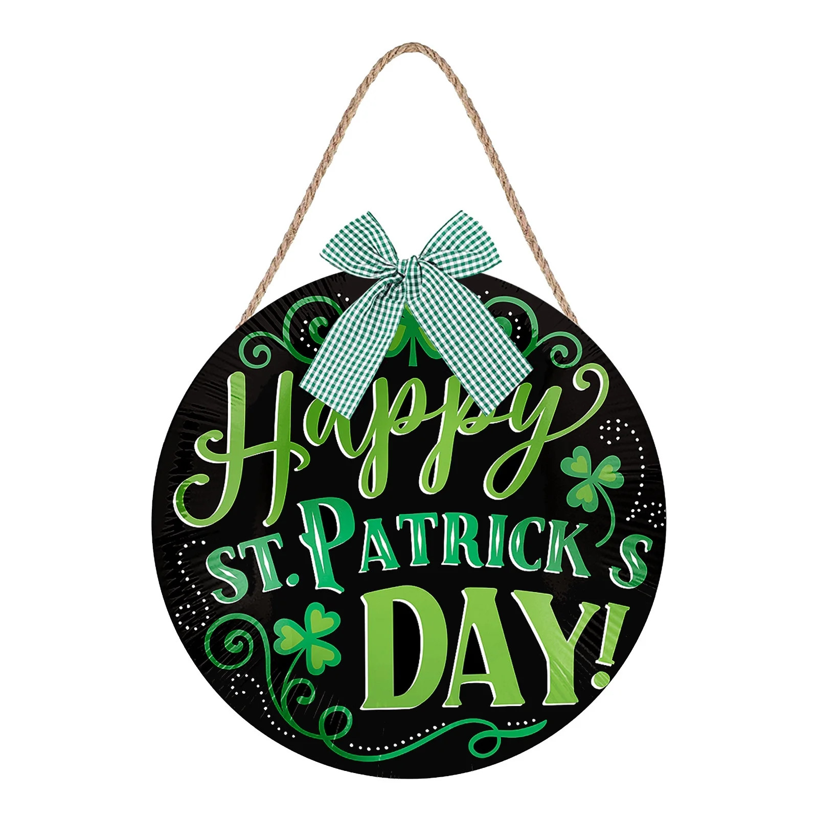 TOYFUNNY Happy St. Patrick s Day Sign Hanging Sign Indoor Outdoor Door Hanging Decoration - Walma... | Walmart (US)