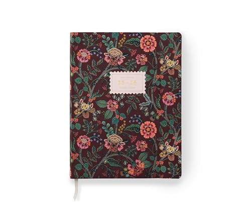 RIFLE PAPER CO. 2026 Gracie 12-Month Academic Planner, Aug. 2025 - July 2026, Thread-Stitch Binding, 9.62" L x 7.18" W, Metallic Gold Foil Accents, Monthly Pages & Note Section | Amazon (US)