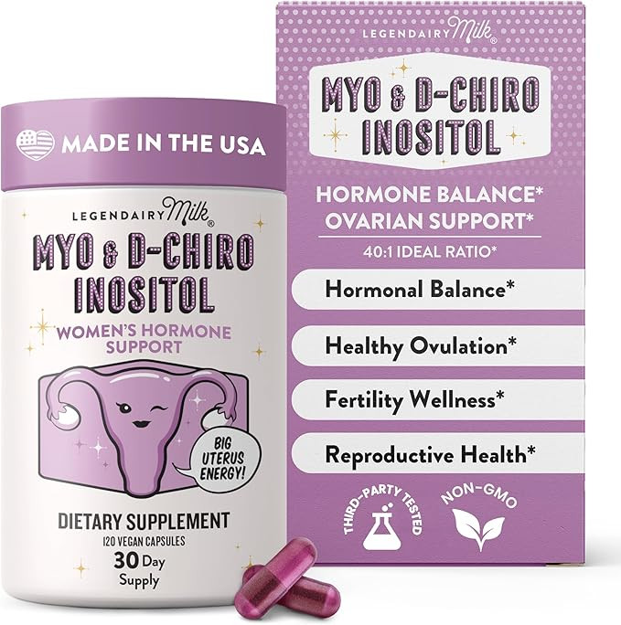 Legendairy Milk Pure Myo-Inositol & D-Chiro Inositol, PCOS Supplements Inositol Supplement for Wo... | Amazon (US)