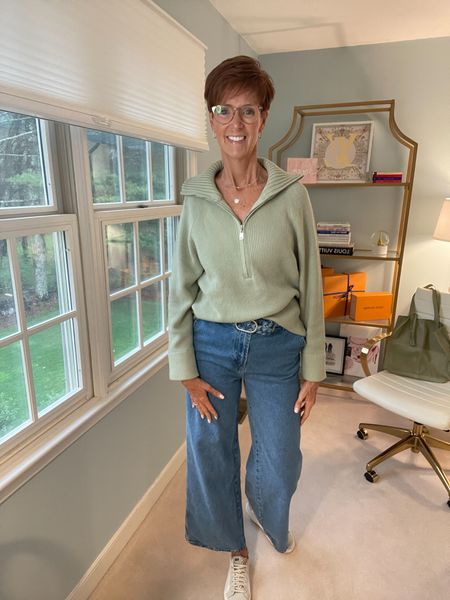 Loving all of the zip collar sweaters. I seem to have several. This green one from Amazon is very soft and stretchy. Wearing a medium.

Over 50 fashion, tall fashion, workwear, everyday, timeless, Classic Outfits

Hi I’m Suzanne from A Tall Drink of Style - I am 6’1”. I have a 36” inseam. I wear a medium in most tops, an 8 or a 10 in most bottoms, an 8 in most dresses, and a size 9 shoe. 

fashion for women over 50, tall fashion, smart casual, work outfit, workwear, timeless classic outfits, timeless classic style, classic fashion, jeans, date night outfit, dress, spring outfit, jumpsuit

#LTKover40 #LTKfindsunder50 #LTKstyletip
