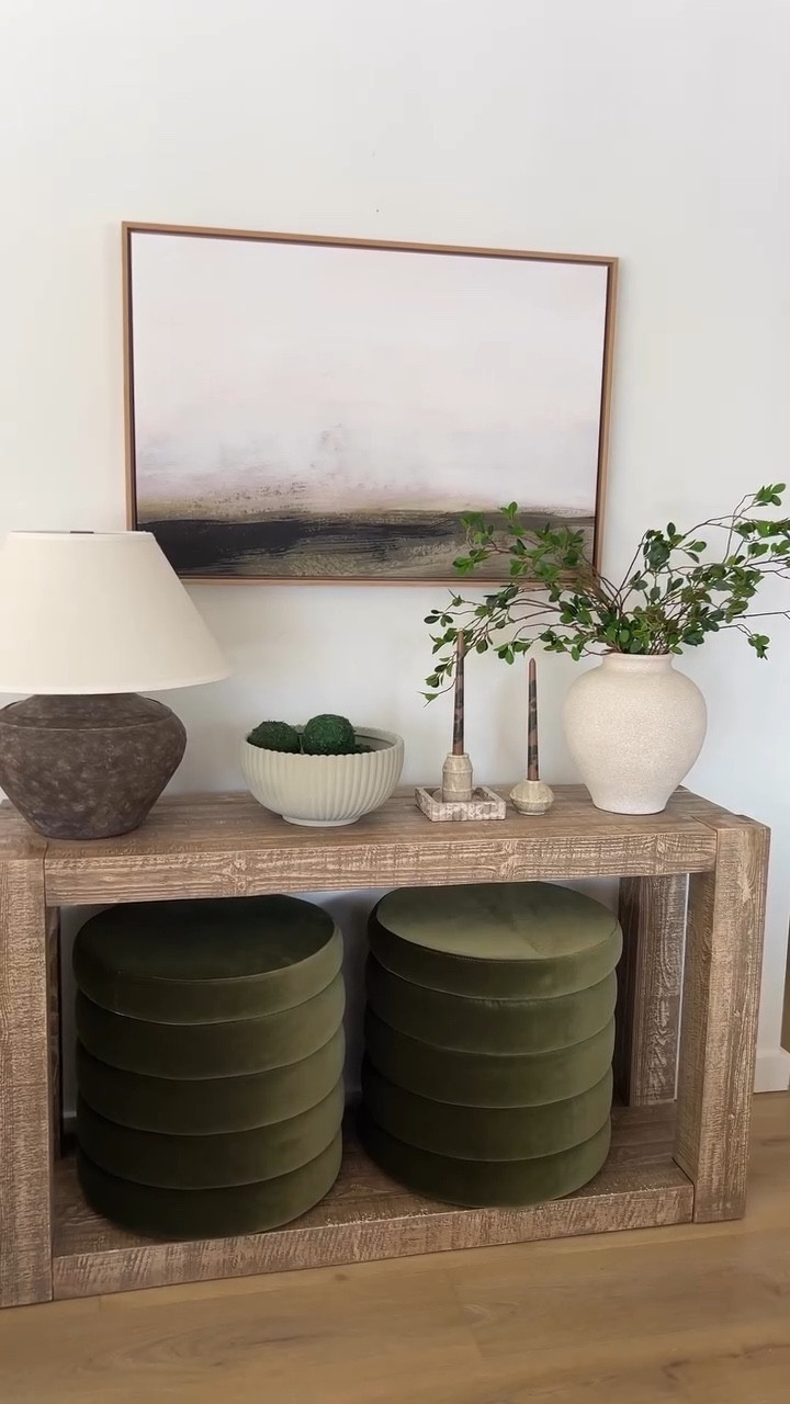 Love these green ottomans with storage for extra throw blankets or pillows!

#LTKSeasonal #LTKHome #LTKSaleAlert