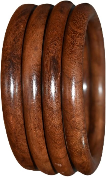 Handmade Natural Wooden Bangles, Stylish Designs,Artisan Premium Quality for Women | Natural Wood... | Amazon (US)