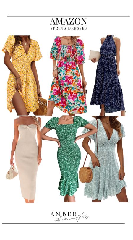 Spring dresses, all from Amazon.



Spring dresses, summer dresses, midi dress, shortsleeved dress, strapless dress, halter dresss

#LTKfindsunder50 #LTKstyletip #LTKfindsunder100