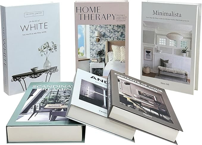 6 PCS Folded Decorative Books | Designer Decor for Coffee Tables, Shelves, Living Rooms, Entryway... | Amazon (US)