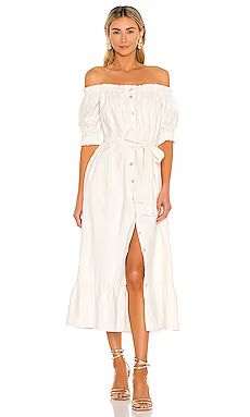 Tularosa Kami Midi Dress in Ivory from Revolve.com | Revolve Clothing (Global)