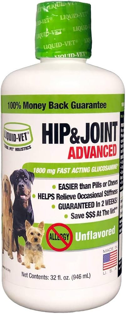 Liquid-Vet K9 Hip & Joint Advanced Formula, Unflavored, 32 oz | Amazon (US)