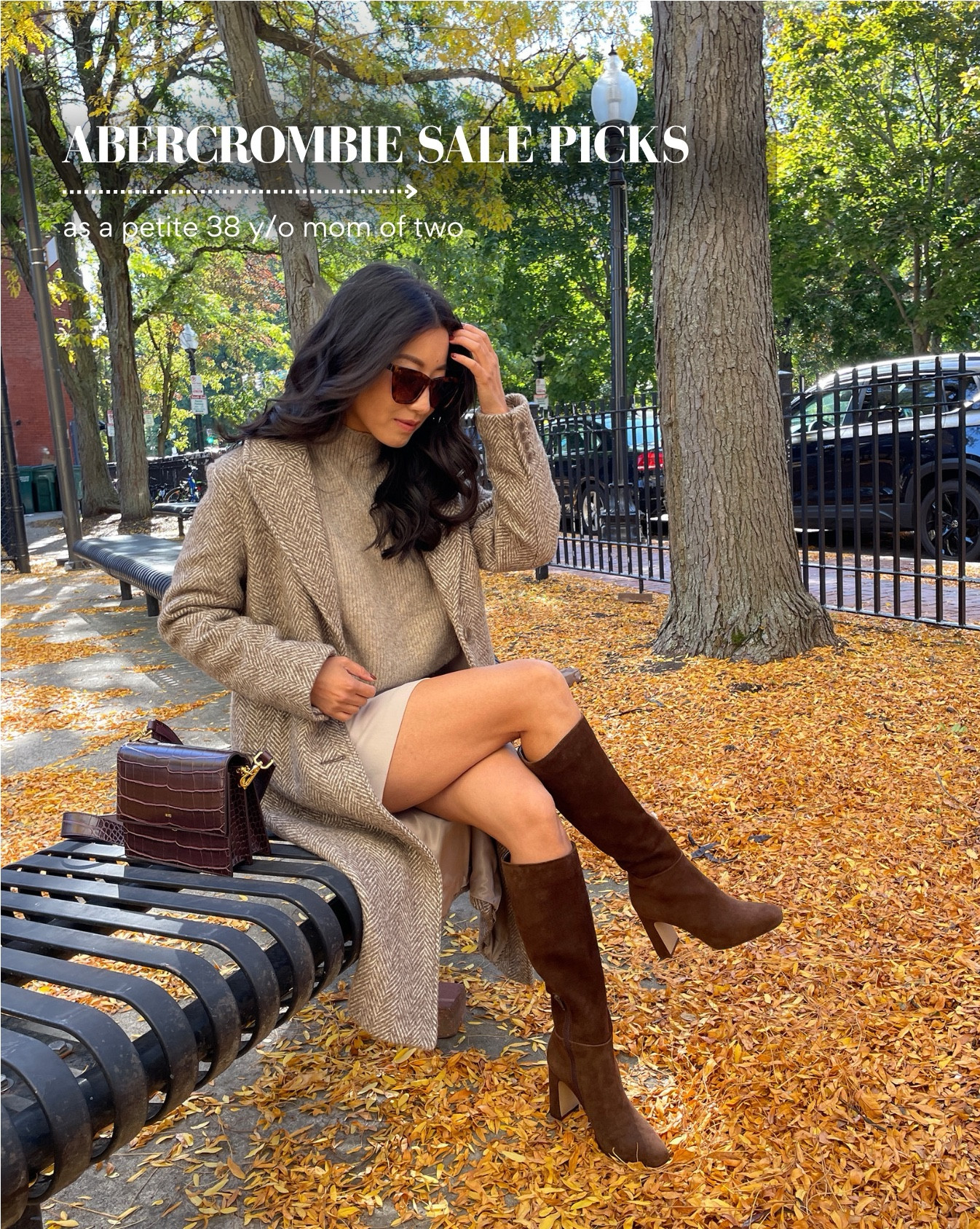 

Look 1:
Abercrombie tailored topcoat in size xxs petite (last year version) - room to layer for me, Sweater is old, mini skort xxs, Steve Madden boots sz 5 (old, linked similar), JW Pei bag 

Look 2:
Abercrombie sweater tee xxs (thicker weight with structure and shape to it), Sloane trouser pants 24 short (length runs longer than usual on this version for short), Demellier bag, Madewell belt xxs

Look 3:
Abercrombie high rise wide leg jean 24 short, sweater tee xxs, tailored topcoat size xxs petite from last year (this year’s linked), Madewell boots 5.5 and sunglasses 

Look 4:
Abercrombie dipped-waist smocked midi dress xxs petite, Madewell mary jane flats 5H

Look 5:
Abercrombie high rise 90s relaxed jeans 24 Extra Short Medium - the extra short length works well for me with flats or a kitten heel, rounded sleeve cardigan xxs - nice shape and structure, needs cami under for work. Songmont bag, BP sunglasses

Look 6:
Abercrombie Ava top xxs slim fit, worn with nippies, 90's relaxed jeans in medium wash size 24 Extra Short (27" inseam) 

Look 7:
Abercrombie mini sweater dress xs petite (from prior year, similar from this year linked), Steve Madden boots old (similar linked), Cafune stance bag

Petite workwear , fall outfit ideas#LTKFallSale 

#LTKPetite #LTKWorkwear