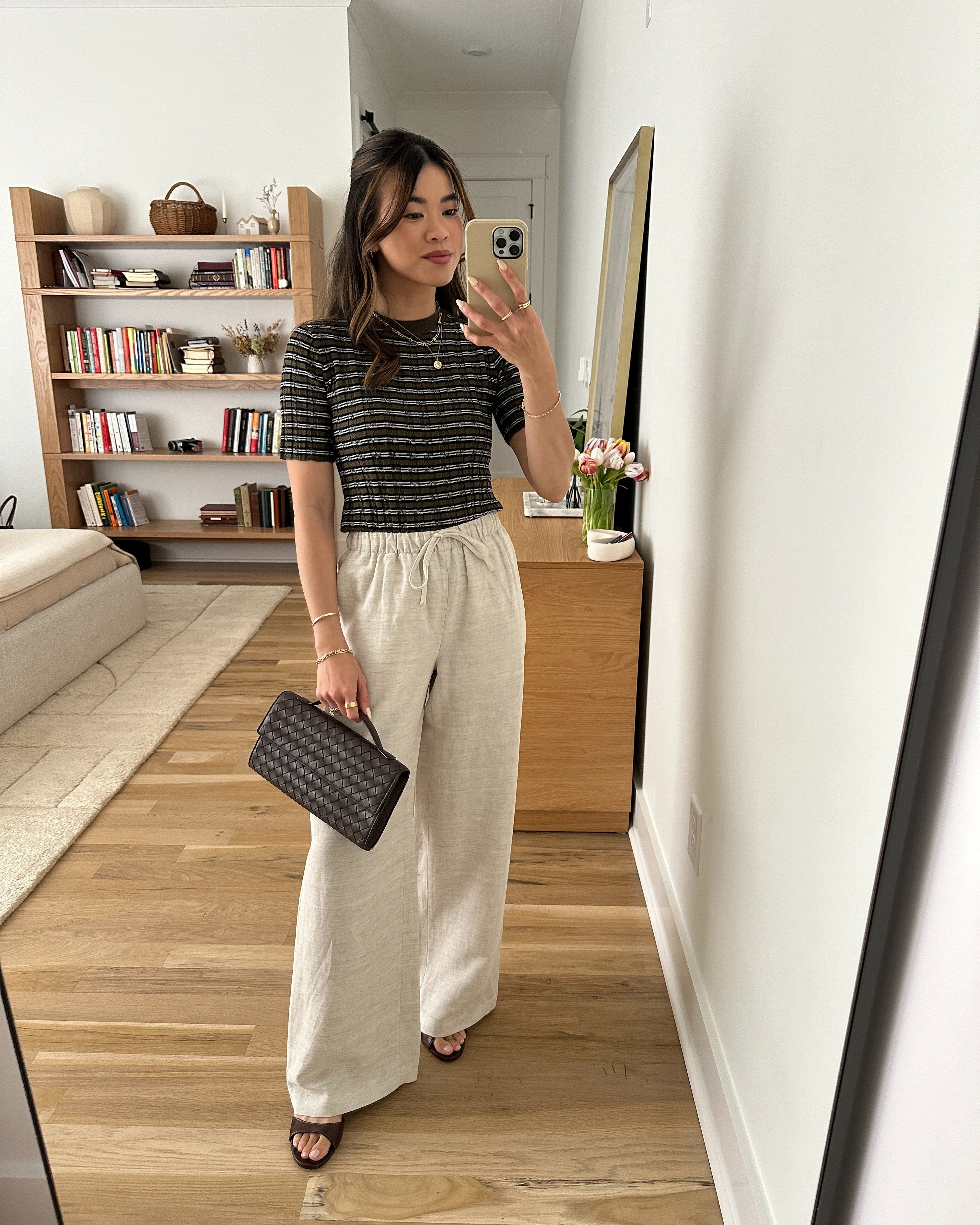 Sizing info:
•Top size XS
•Bottoms size 2XS ( need to exchange these for a 2XS short) in Undyed Ecru 

petite fashion, get dressed with me, outfit inspiration, ootd, nashville outfit, Nashville influencer, petite style, vacation style, casual outfits, mom style, petite pants, spring outfits, spring outfit info, spring pants, spring outfit idea, spring top, spring bag, spring shoes, linen pants 
 
@Aritzia 
 @Madewell 

#LTKSeasonal #LTKootd #LTKPetite