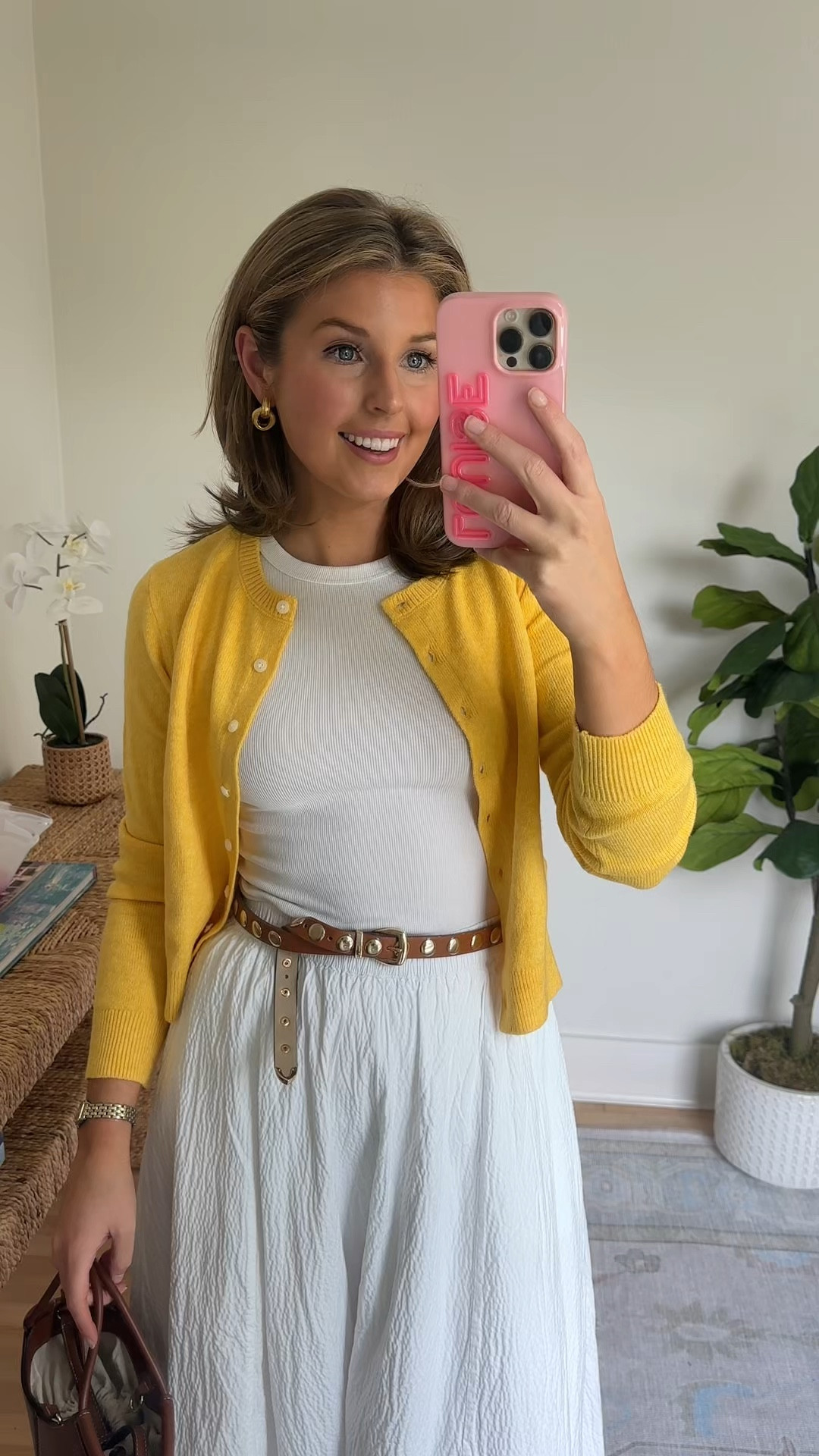 Perfect September fit! Wearing a S in everything! Skirt is old target / linked some similar options!