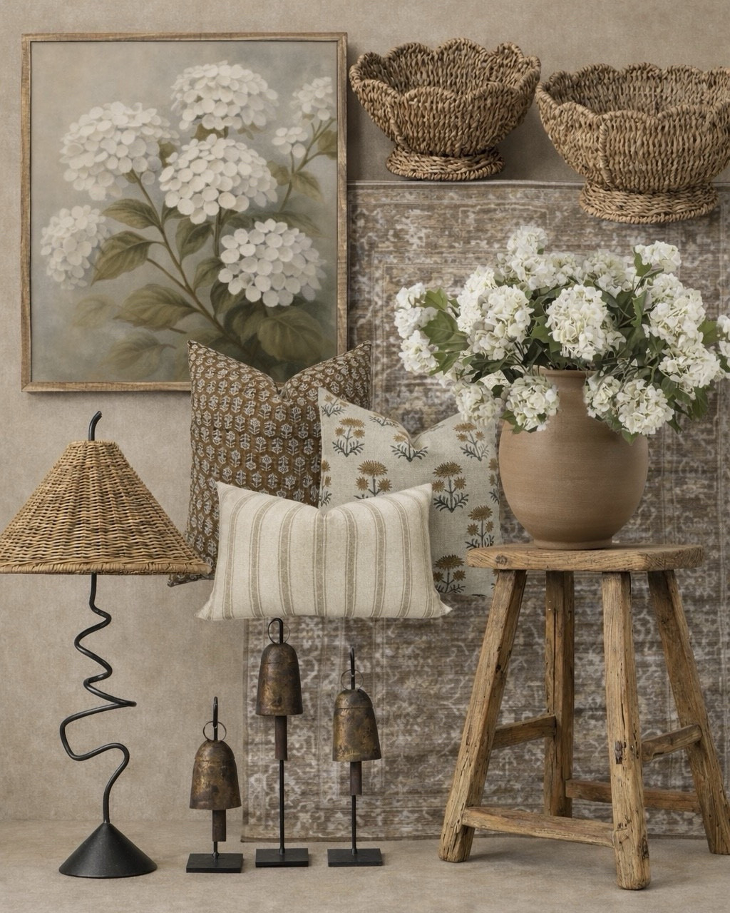 Neutral Decor Finds for a Cozy Layered Look

Follow @farmtotablecreations on Instagram for more inspiration 🤍

These are the kind of pieces that instantly warm up a space without overthinking it. The woven textures, soft neutral pillows, and that hydrangea artwork all work together to create a layered look that feels collected and timeless. I especially love mixing natural materials like wood, wicker, and soft textiles… it’s what gives a space that cozy, lived-in feel while still looking elevated.

Everything here is such an easy way to refresh a console, coffee table, or even a little corner that needs something special 🤍

#homedecor #neutraldecor #pillows #vases #coffeetabledecor #wovenbasket

#LTKSeasonal #LTKHome #LTKSaleAlert
