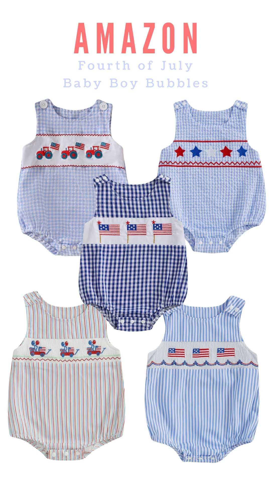How adorable are these bubbles! So AFFORDABLE too! Amazon!! 

#fourthofjuly #summerbaby #babyclothes #babyboy