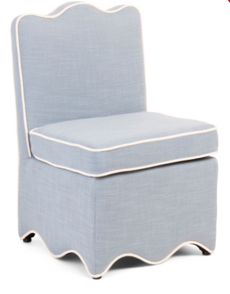 Lilian August dining room chair
Dining room chair
Blue scalloped chair
Tjmaxx finds
Kitchen design
Skirted chair
Dining Room 

#LTKSaleAlert #LTKHome #LTKMostLoved