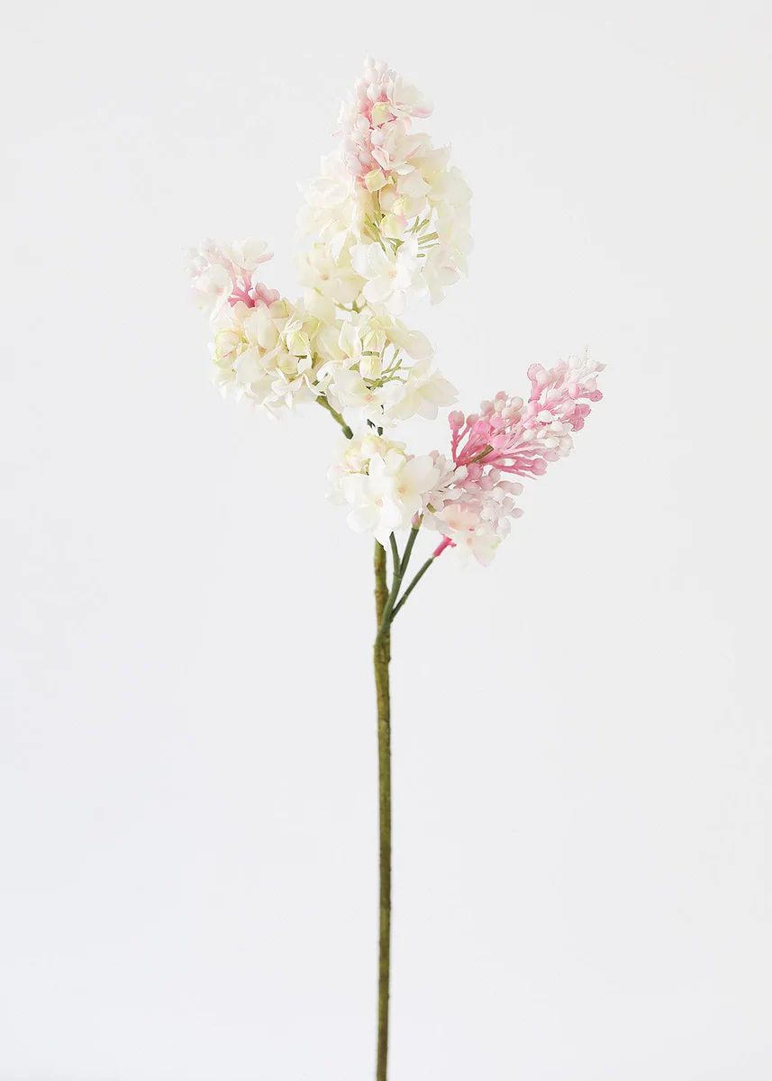 Pink Cream Artificial Lilac Flower - 25 | Afloral (US)