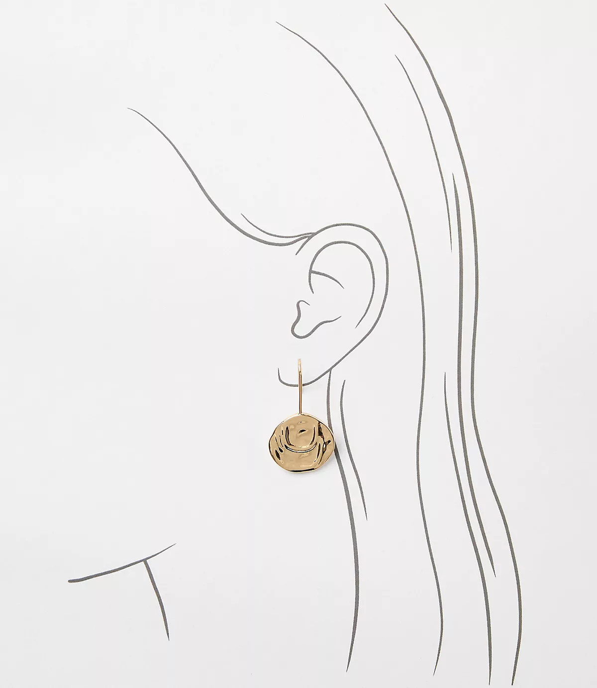Coin Pull Through Earrings | LOFT