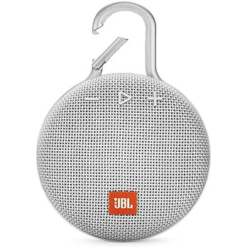 JBL Clip 3, Steel White - Waterproof, Durable & Portable Bluetooth Speaker - Up to 10 Hours of Pl... | Amazon (US)