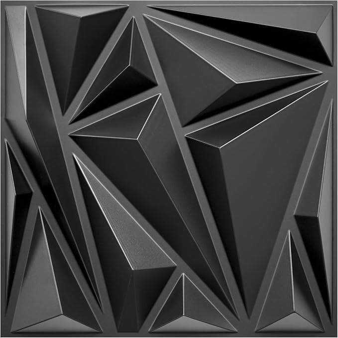 STICKGOO 33-Pack 3D Wall Panels for Interior Wall Decor, Lightning Diamond Wall Panel Decor for G... | Amazon (US)