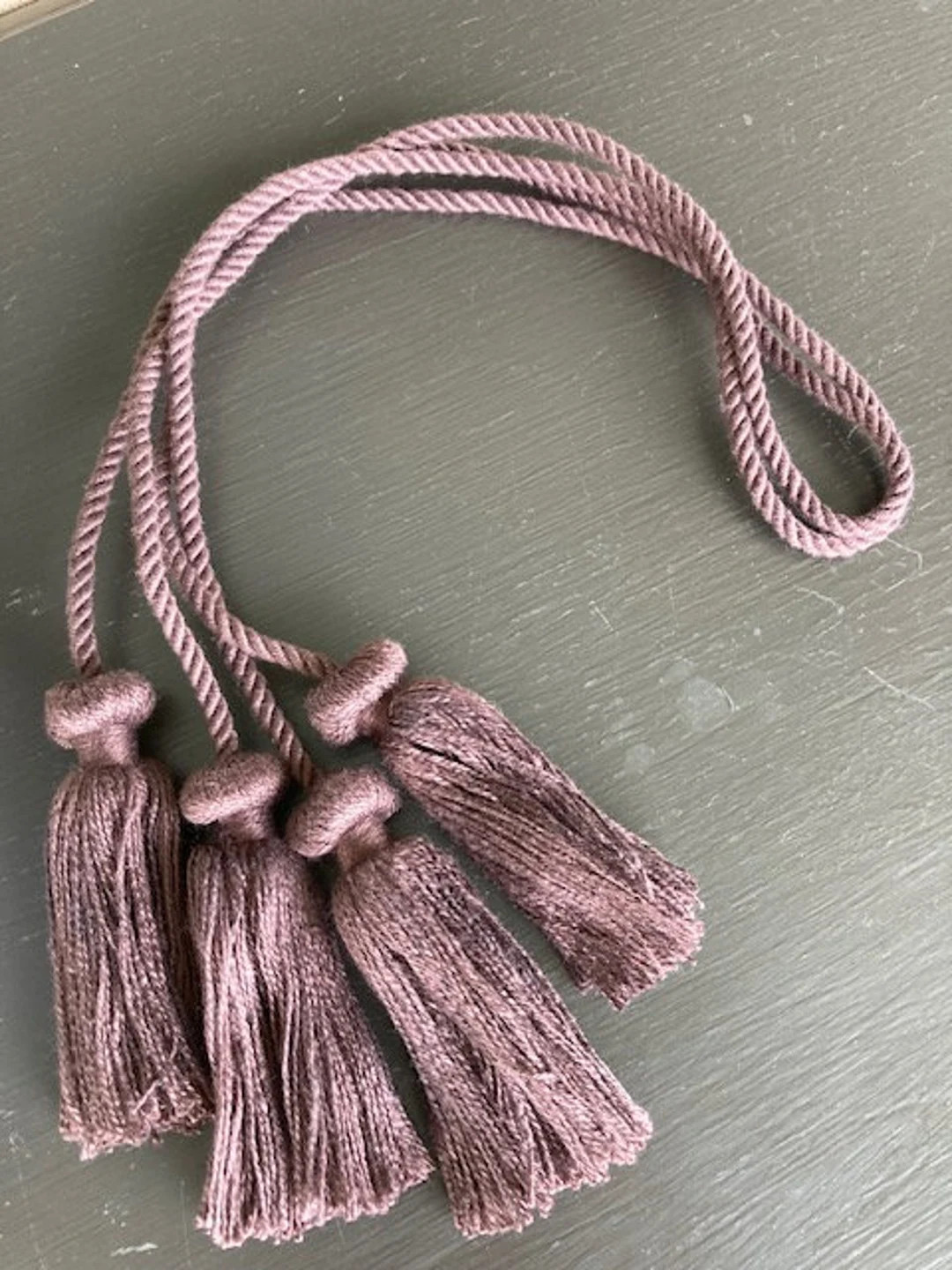 Harrington Chair Tieback tassels, brown, 2"w x 3-1/4"h with a 25" spread ( 2 piece Set ) | Etsy (US)