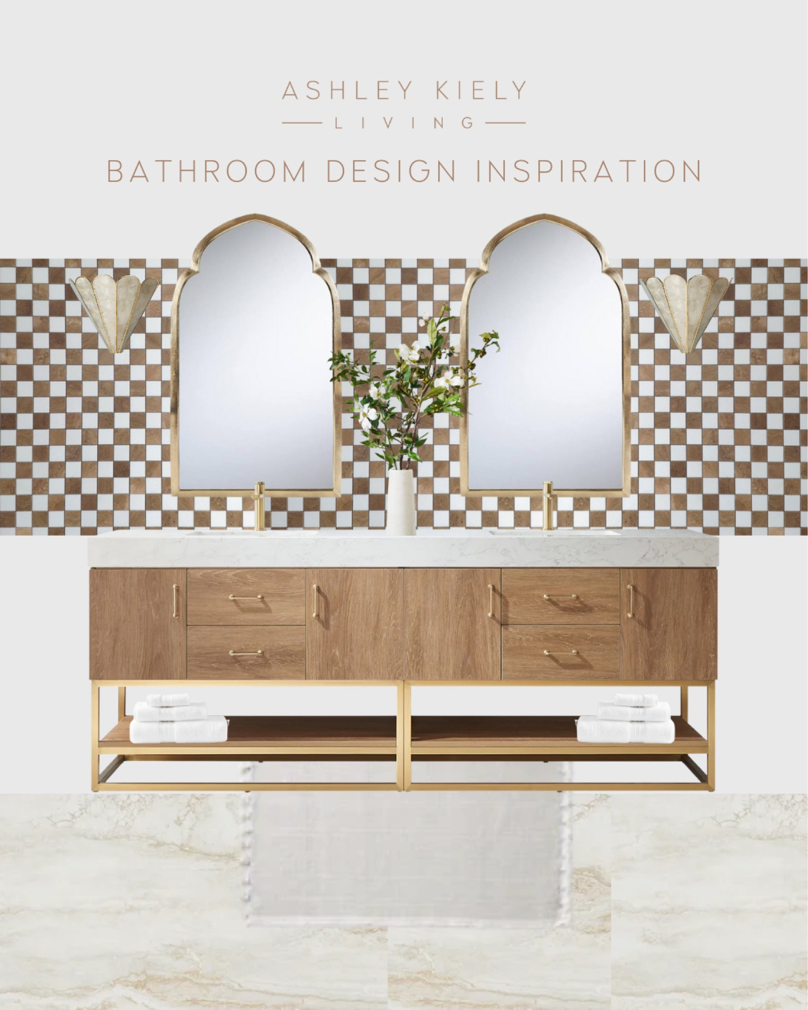 Classic, simple, yet unexpected bathroom decor. Update greenery to go with the seasons for an easy refresh throughout the year.

#LTKhome