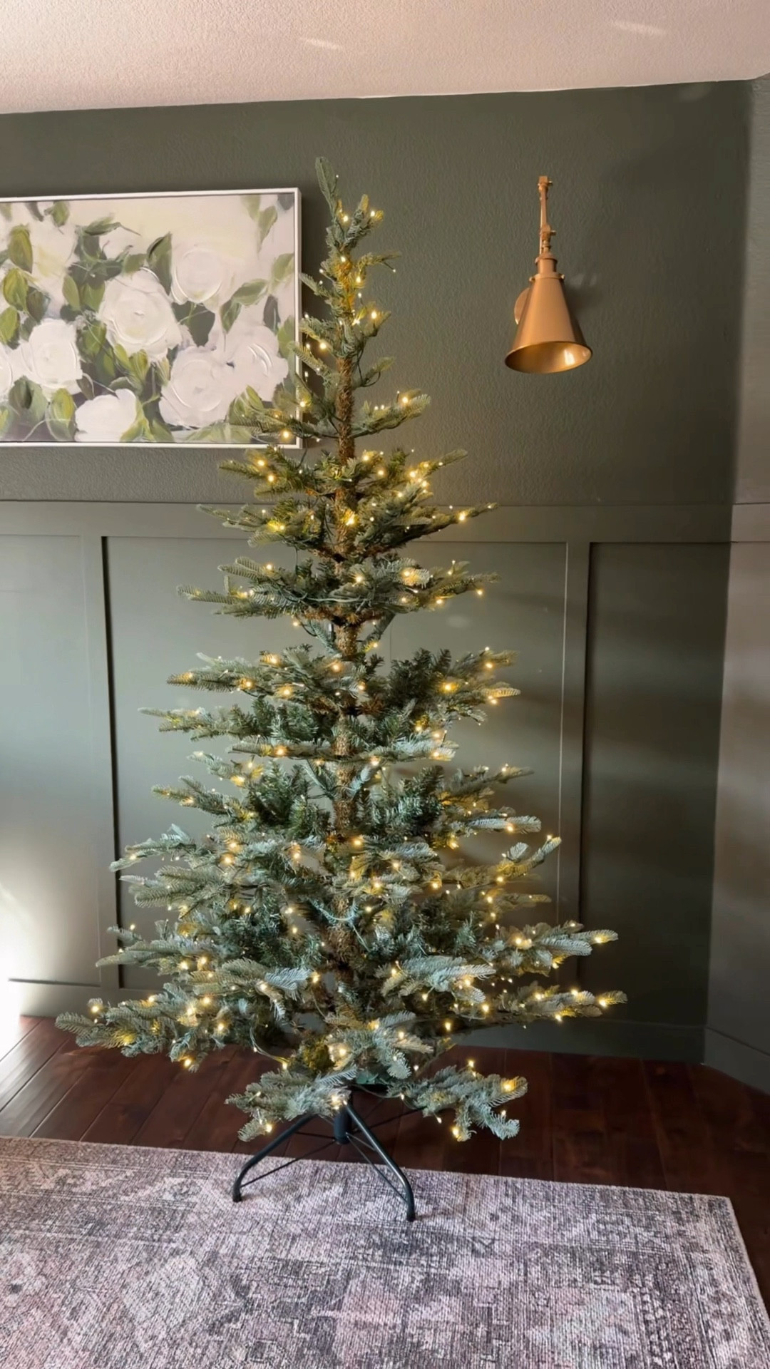 My office Christmas tree! I made the bow from 10 yards of fabric from hobby lobby! 

#LTKSeasonal #LTKVideo #LTKHoliday