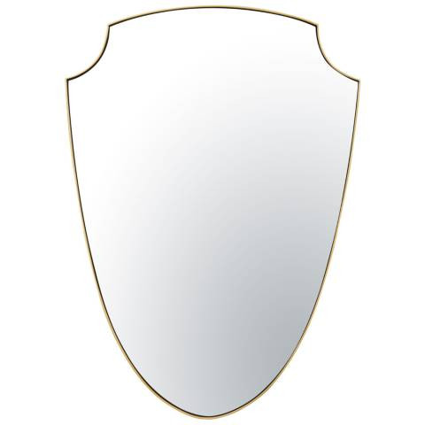 Shield Your Eyes 24x34 Mirror - Gold | Lamps Plus