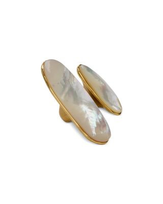 Ami Mother Of Pearl Inlay Ring in Gold Tone | Bloomingdale's (US)