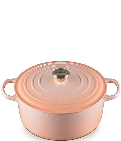 Le Creuset Signature Peche Round Enameled Cast Iron Dutch Oven 7.25 Qt. - Peche | Dillard's