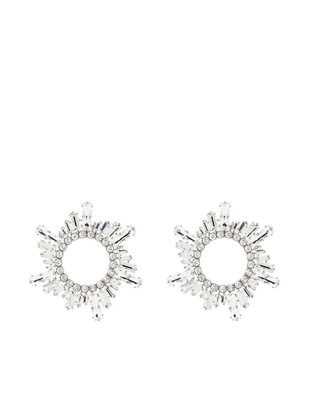 Amina Muaddi Begum Crystal Earrings - Farfetch | Farfetch Global