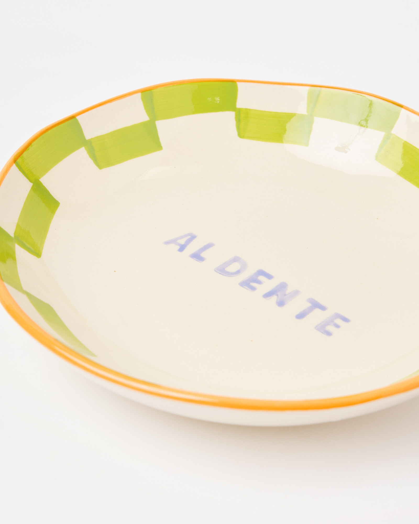 Al Dente Chequerboard Ceramic Pasta Bowl | Oliver Bonas | Oliver Bonas (Global)