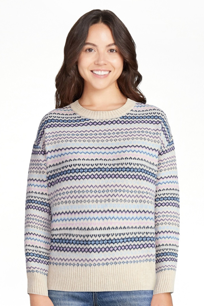 Time and Tru Women's Fair Isle Pullover Sweater, Midweight, Sizes XS-XXXL | Walmart (US)