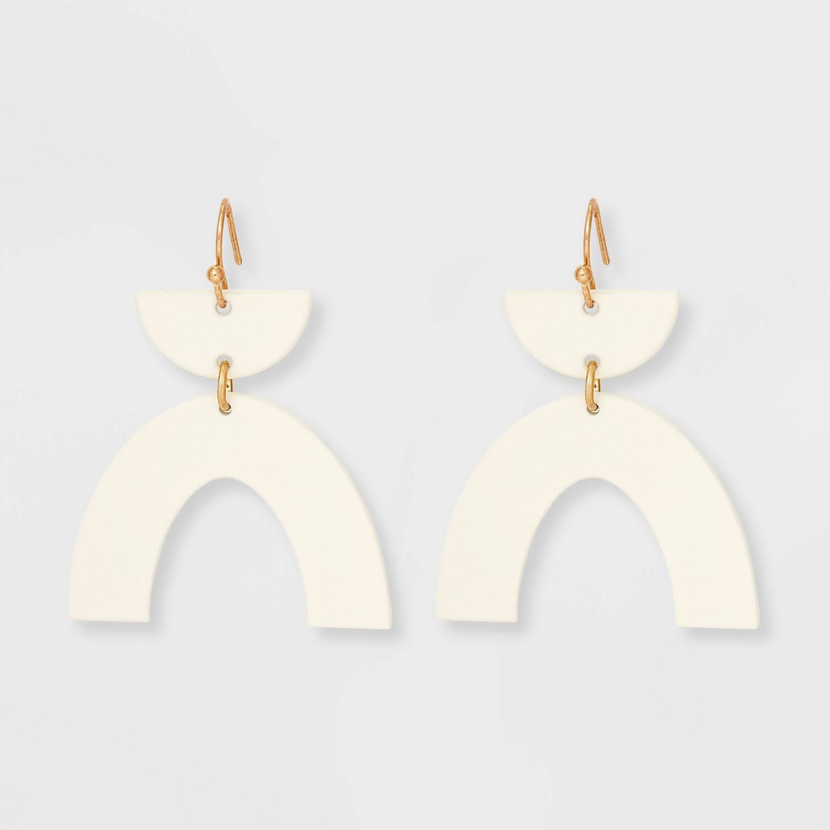 Half Moon and Arc Drop Earrings - Universal Thread™ | Target