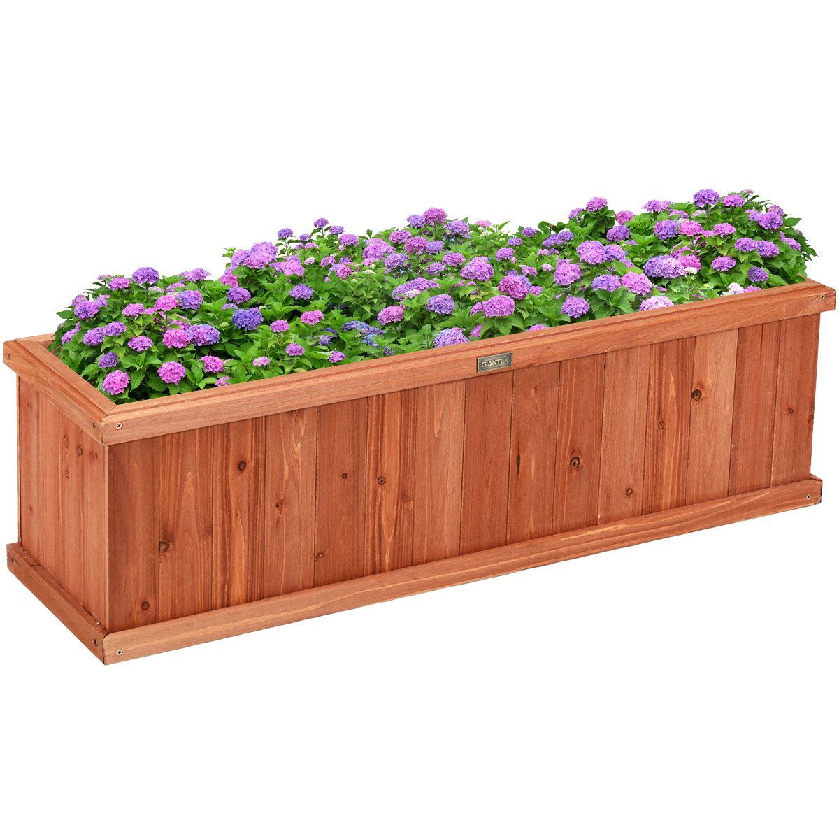 28/36/40 Inch Wooden Flower Planter Box Garden Yard Decorative Window Box Rectangular | Target