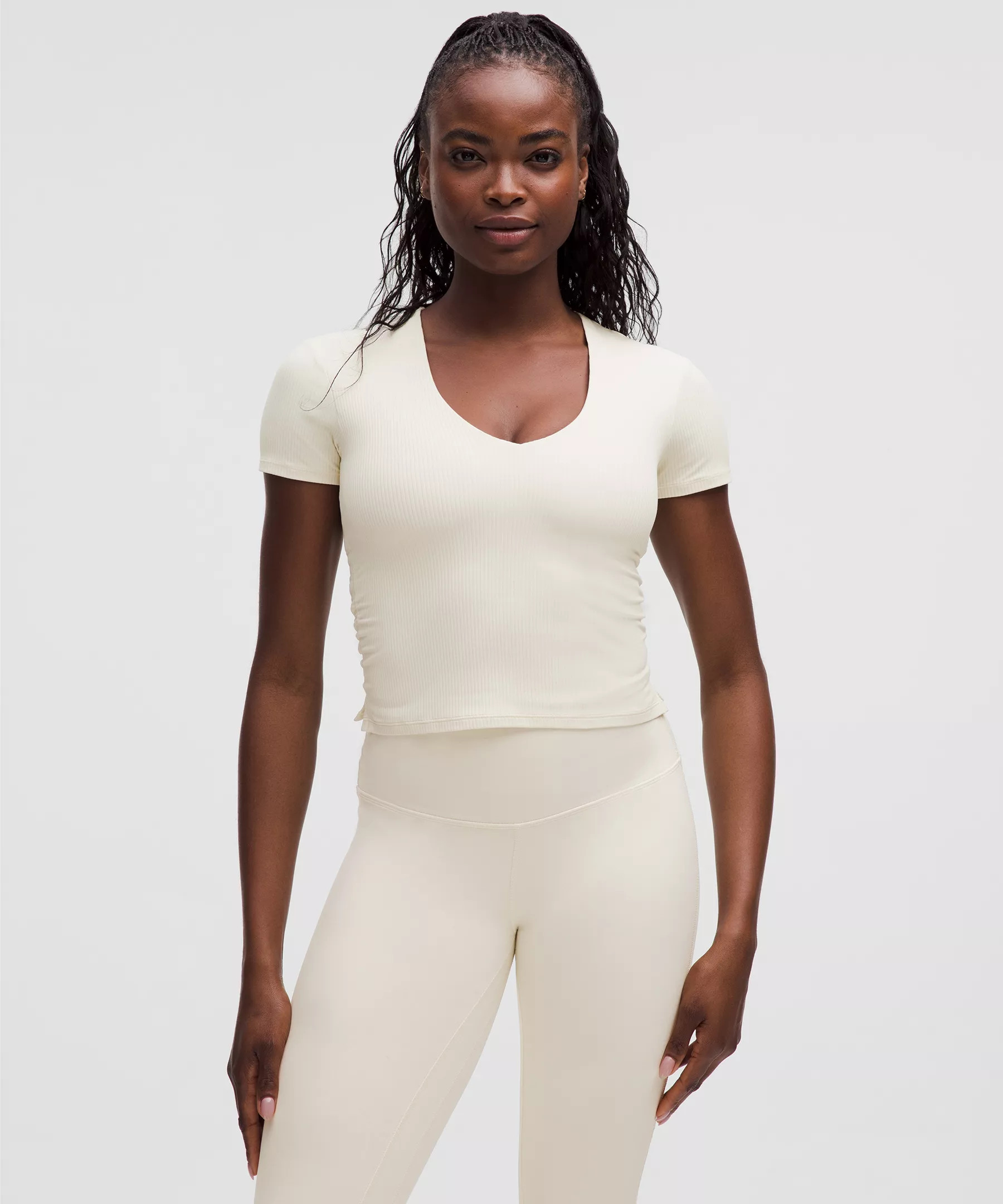 All It Takes Ribbed Nulu V-Neck T-Shirt | Lululemon (US)