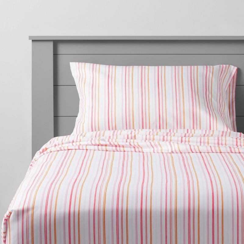 Rainbow Microfiber Striped Sheet Set - Pillowfort™ | Target