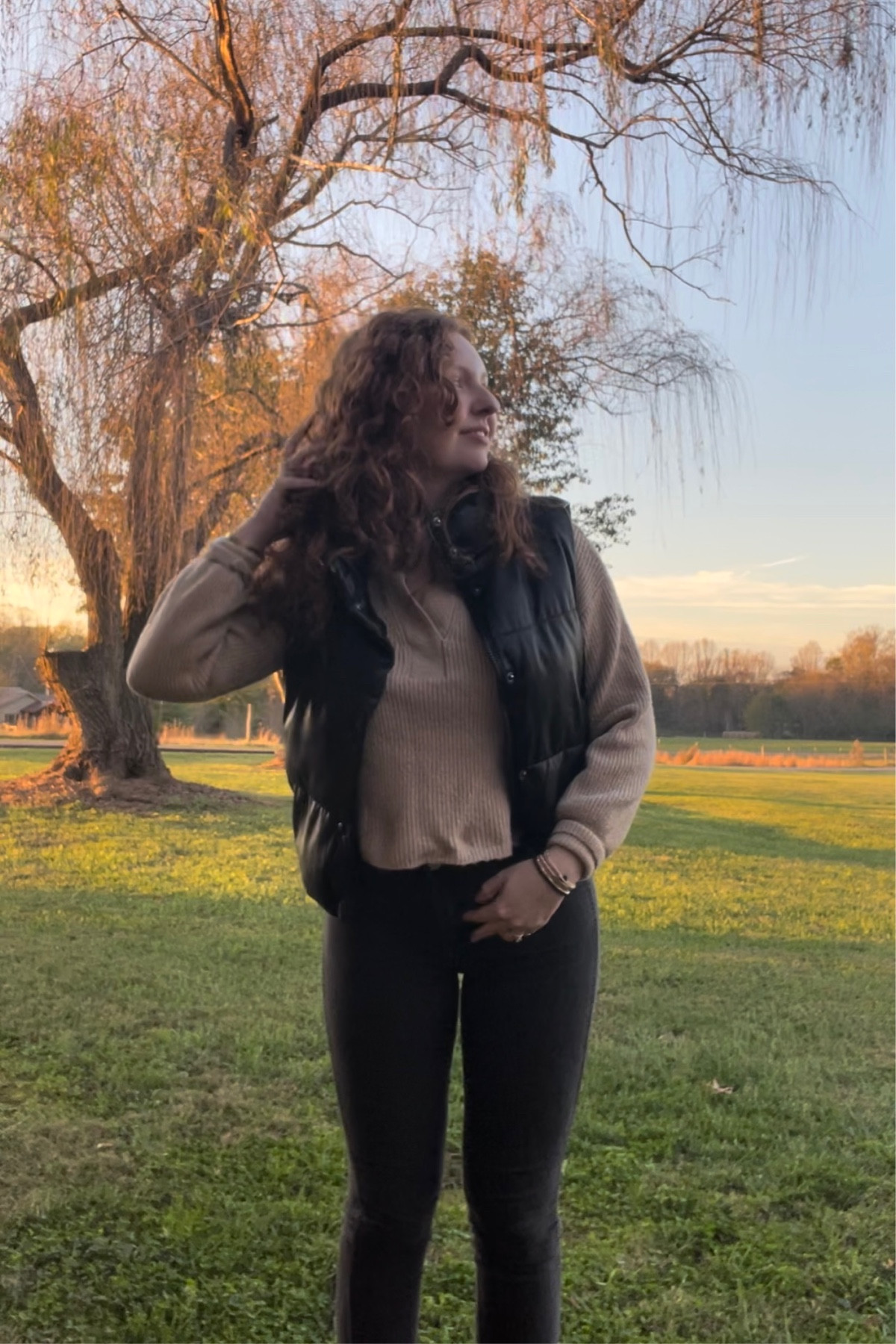 Perfect fall work outfit! 
Thanksgiving outfit, casual outfit, fall outfit, jeans outfit, vest outfit 

#LTKCyberWeek #LTKGiftGuide #LTKHoliday