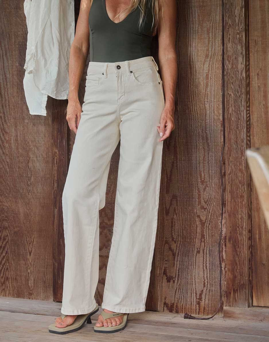 Audrey Wide Leg: Ecru | Carve Designs