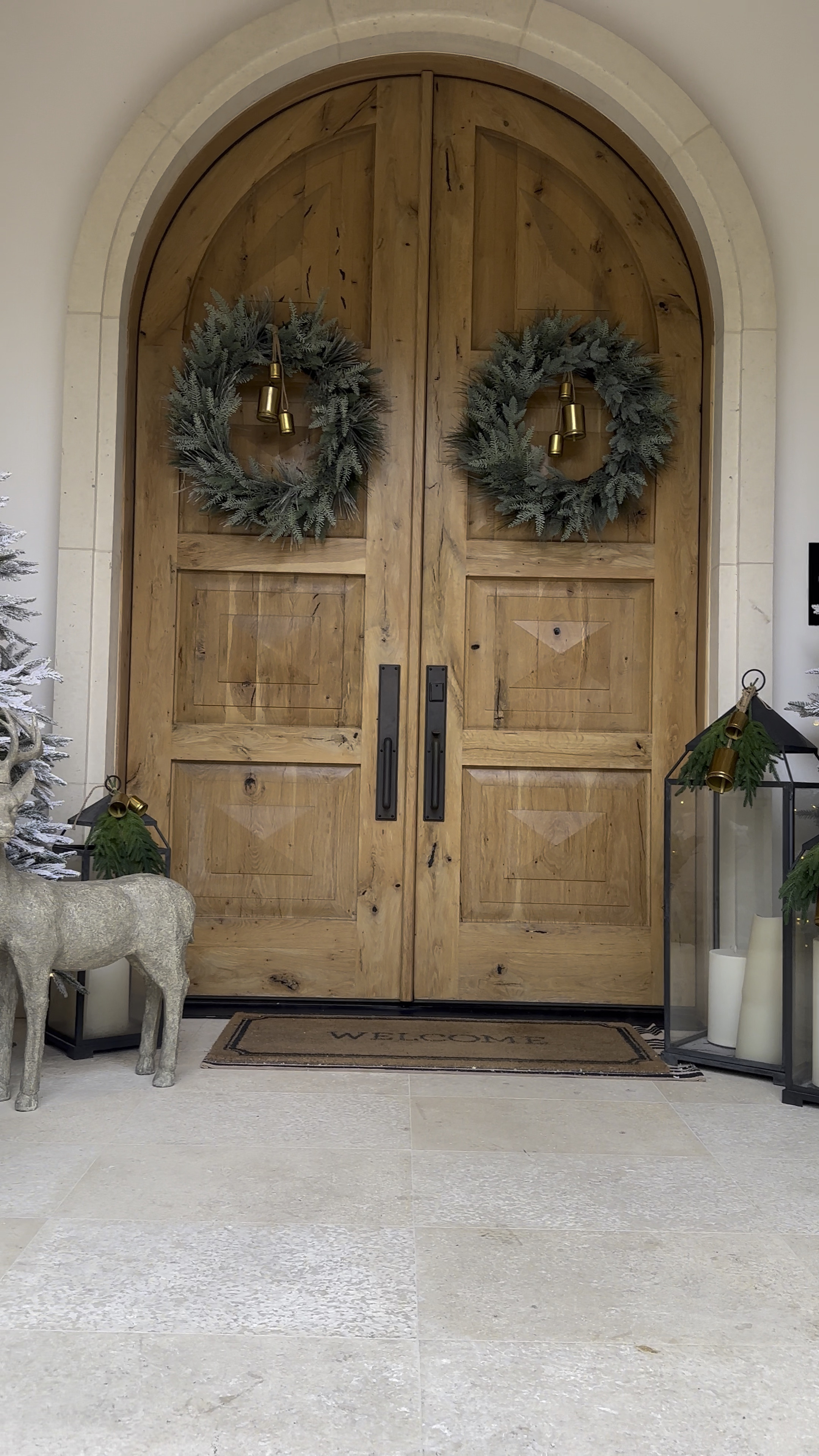 I love how our porch turned out this holiday season! These are the knockoff pottery barn trees from Amazon at a fraction of the price! #porchdecor #outsidechristmasdecor #reindeer #frostedtrees #wreaths #bells #diy

#LTKHome #LTKSeasonal #LTKHoliday