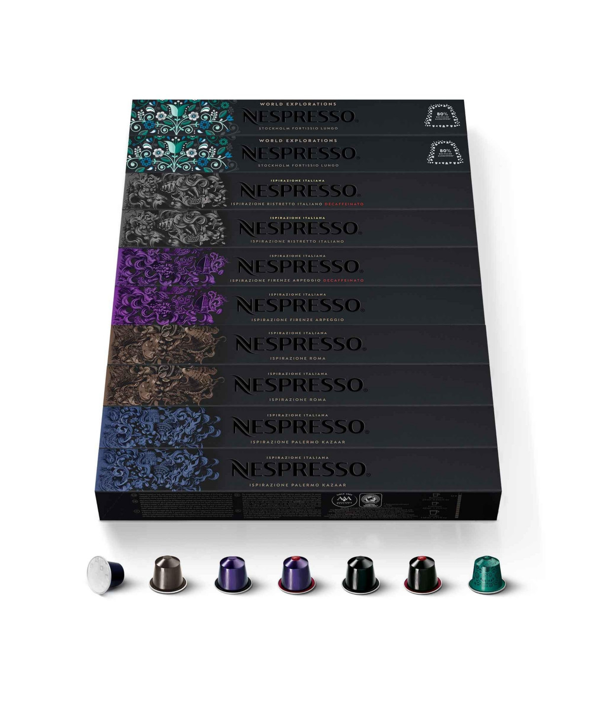 Nespresso Capsules OriginalLine , Best Seller Variety Pack, Dark Roast Espresso Coffee, 100-Count Es | Macys (US)