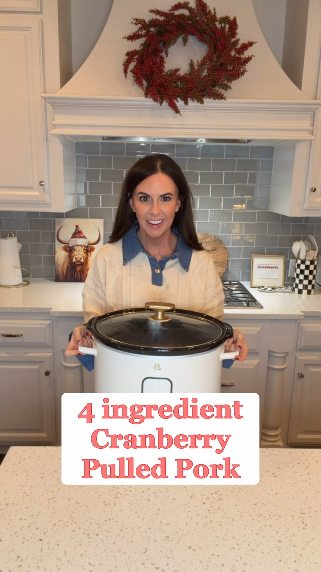 If you’re looking for an easy dinner idea to feed a crowd, this 4-ingredient crock pot pulled pork will absolutely do the trick. Not to be dramatic, but this might be one of my favorite recipes I’ve made all year 🤌🏼.
It’s sweet, savory, and basically impossible to mess up. Serve it on its own, over rice or noodles, or pile it onto Hawaiian rolls for the easiest sliders ever.

Crock Pot Pulled Pork Recipe
• 2–3 lb pork loin
• 1 can whole cranberry sauce
• 1 packet onion soup mix
• 1 bottle Thousand Island dressing
Add everything to the crock pot.
Cook on low for 7–8 hours.

Shred, serve, and watch it disappear.

Perfect for busy nights, parties, or anytime you need a no-stress meal 👏🏼

#easydinnerideas #crockpotrecipes #slowcookerdinner #pulledpork #crowdpleaser #easymeals #weeknightdinner #comfortfood #simpleingredients #familydinner #slidersrecipe

#LTKFindsUnder50 #LTKHome #LTKfoodie