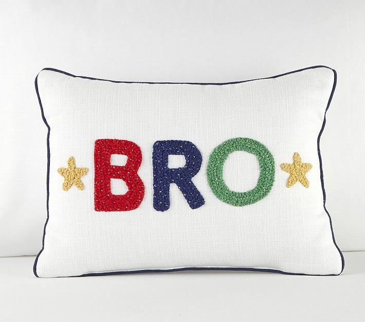 Bro Pillow | Pottery Barn Kids