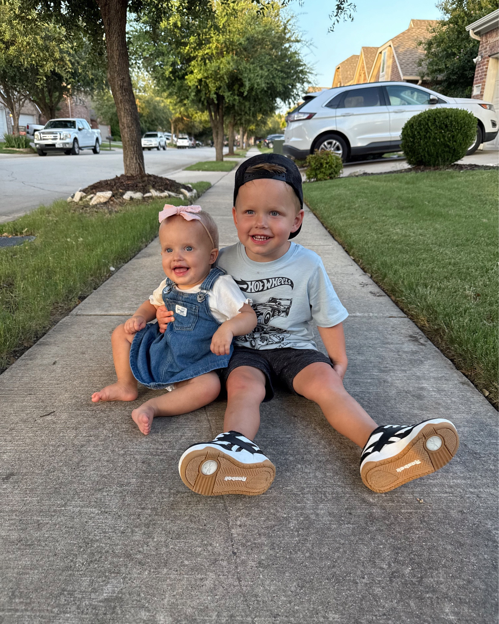 Evening strolls with my built-in besties 🥹🖤
Her denim dress, my chunky nb sneakers, and the hat I wear on repeat — all linked on LTK! 👟🧢 #momstyle #LTKkids #LTKfamily #LTKunder50 #matchingwithmama

#LTKFamily #LTKKids #LTKBaby