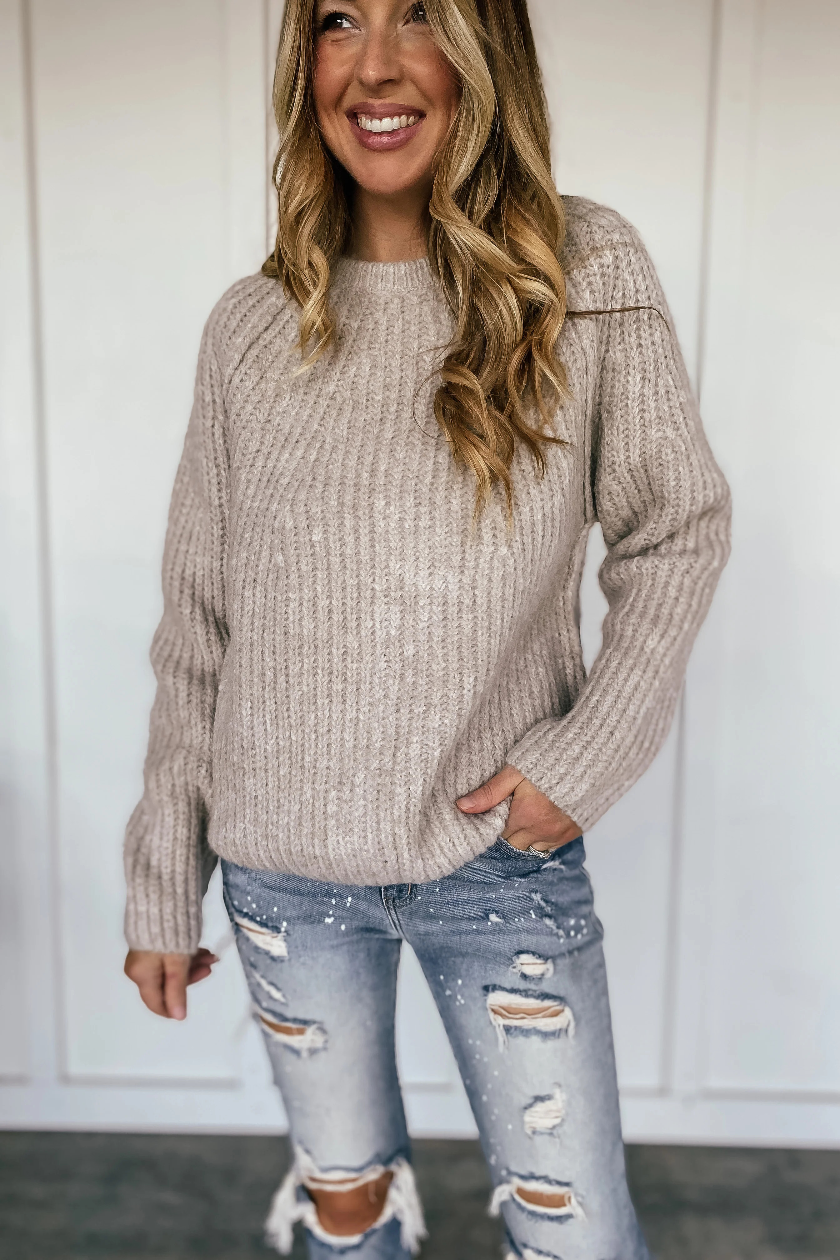 The Keller Raglan Sleeve Sweater | LURE Boutique