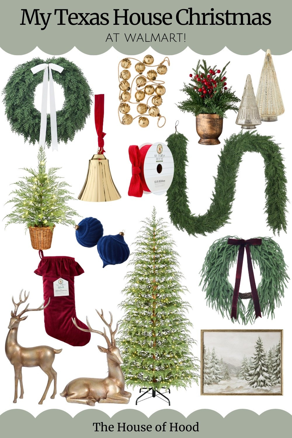 Brand new My Texas House Christmas decor arrivals! Christmas tree, Christmas wreath, Christmas bells, Christmas stockings 

#LTKHome #LTKSeasonal