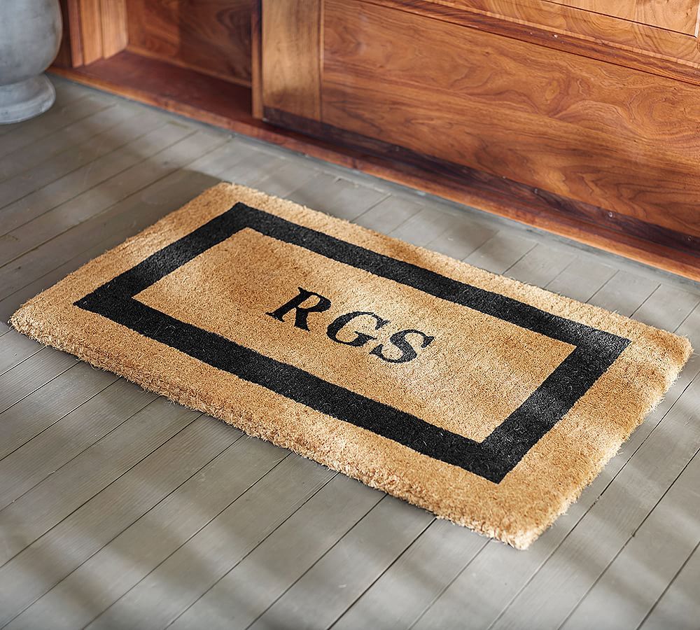 Personalized Framed Doormat – Up to 3 Letters | Pottery Barn (US)