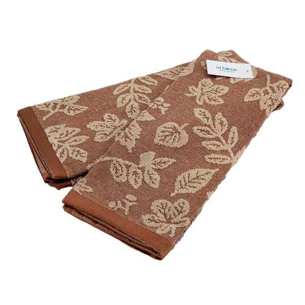 Set of 2 Leaves Harvest Jacquard Terry Kitchen Towels | At Home