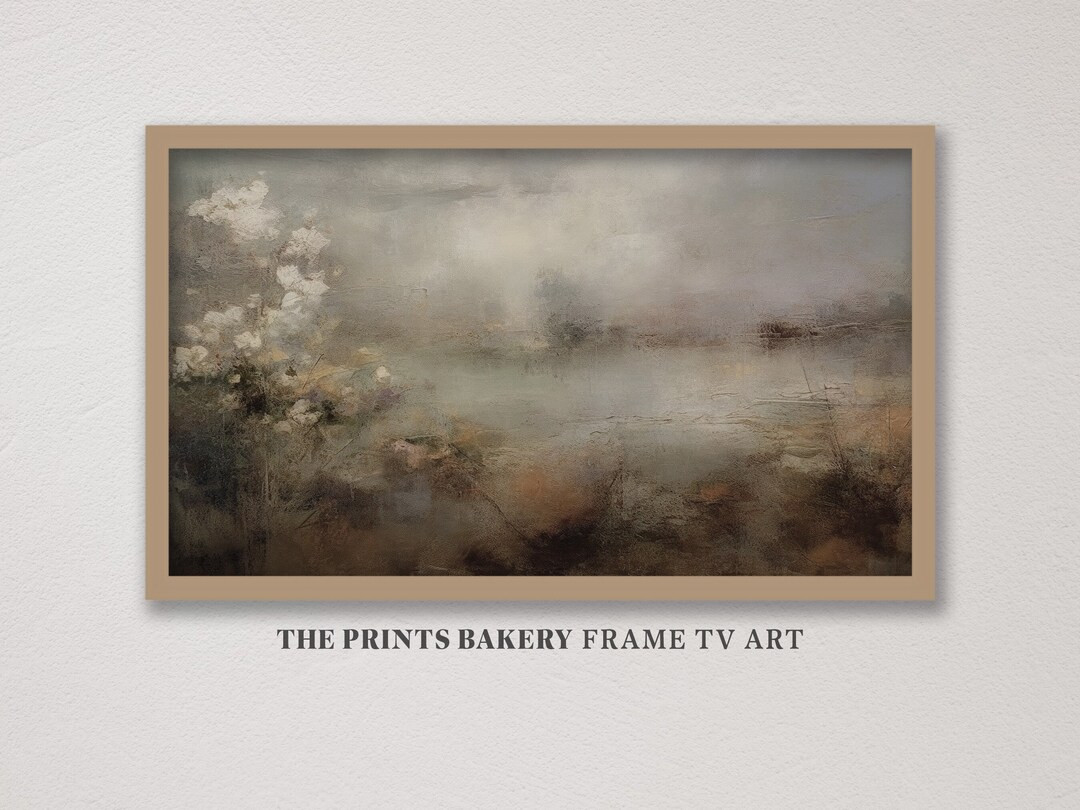 Abstract Landscape Samsung Frame TV Art, Digital Download, Rustic Vintage Abstract Painting, Cott... | Etsy (US)