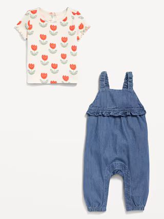 Organic-Cotton T-Shirt and Jumpsuit Set for Baby | Old Navy (US)