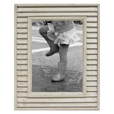 Slim Louvered Frame White Wood - Threshold™ | Target
