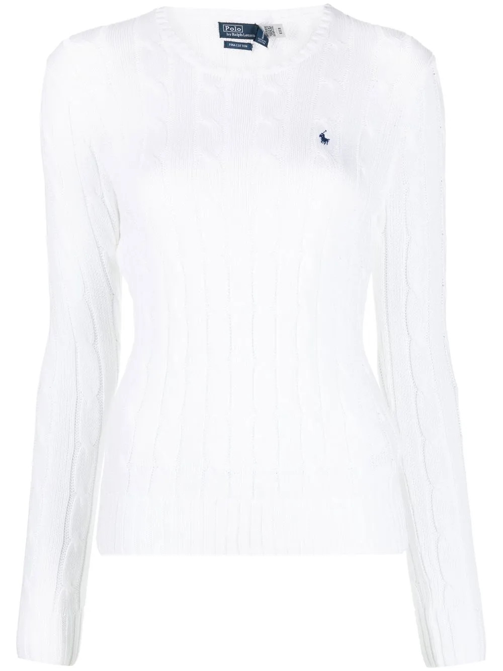 Polo Ralph Lauren Julianna cable-knit Jumper | White | FARFETCH BR | Farfetch (BR)